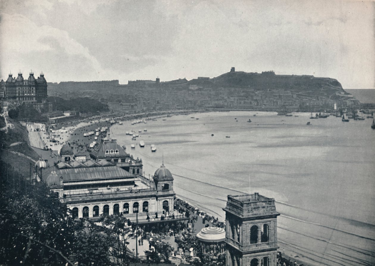 Scarborough - Celkový pohled na South Bay, 1895 od Unbekannt