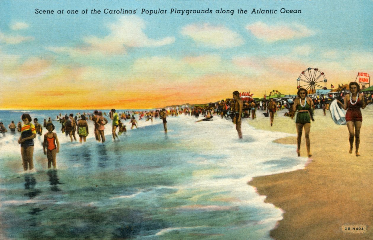 Scéna na jednom z populárních hřišť v Karolíně podél Atlantského oceánu, 1942. od Unbekannt
