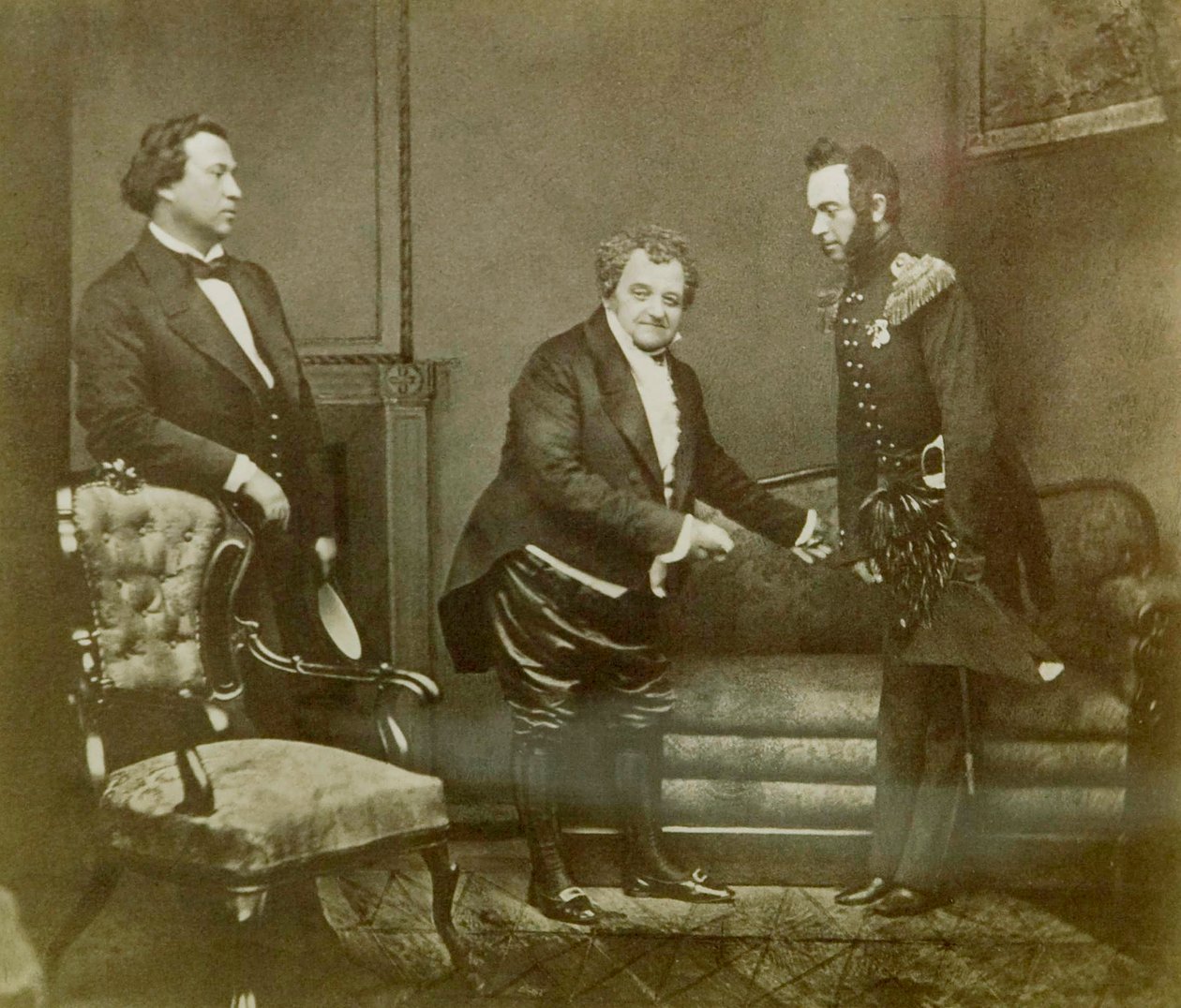 Scéna z hry Aleksandra Griboyedova Woe from Wit, Maly Theatre, Moskva, Rusko, 1850 od Unbekannt