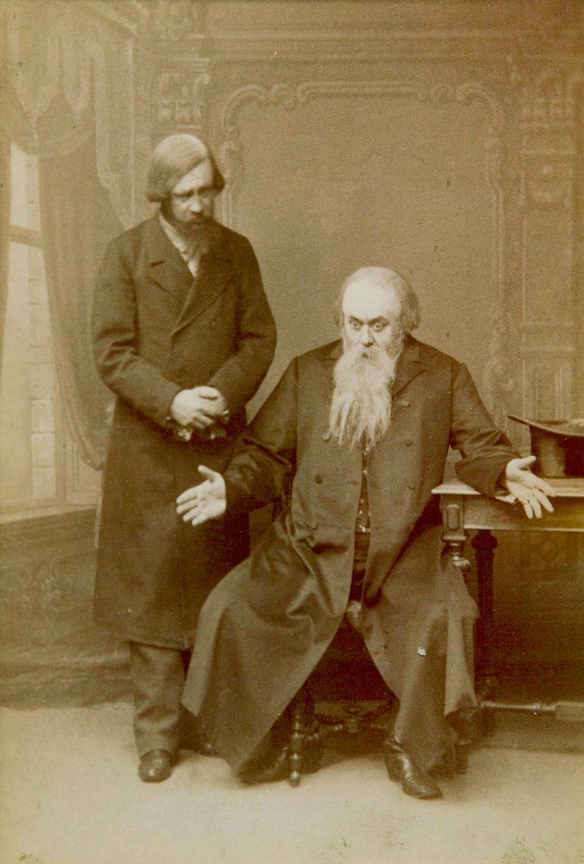 Scéna z hry Alexandra Ostrovského It a Family Affair, Maly Theatre, Moskva, Rusko, 1892 od Unbekannt