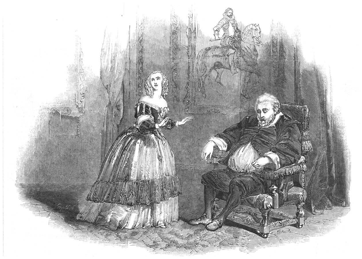 Scéna z Il Masnadieri The Brigands, 1847 od Unbekannt