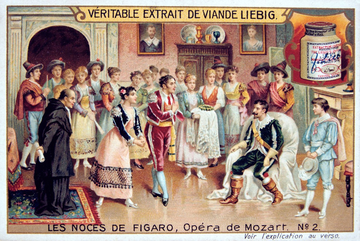 Scéna z Mozartovy opery Figarova svatba, 1786 1905. od Unbekannt