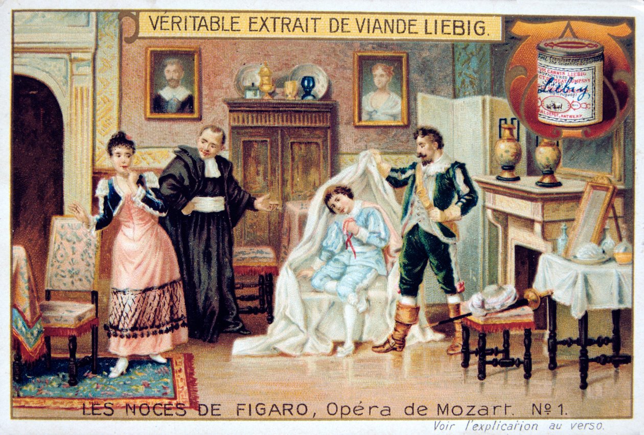 Scéna z Mozartovy opery Figarova svatba, 1786 1905. od Unbekannt