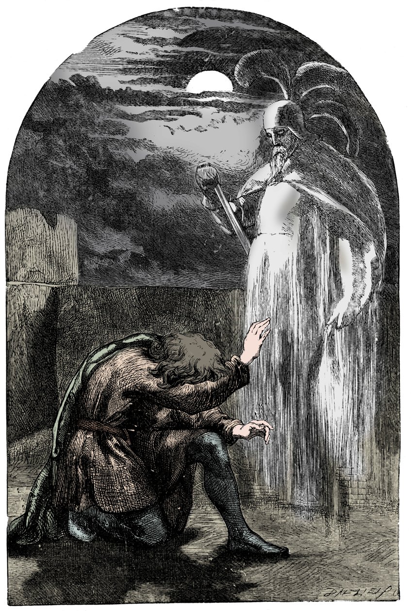 Scéna ze Shakespearova Hamleta, 19. století od Unbekannt