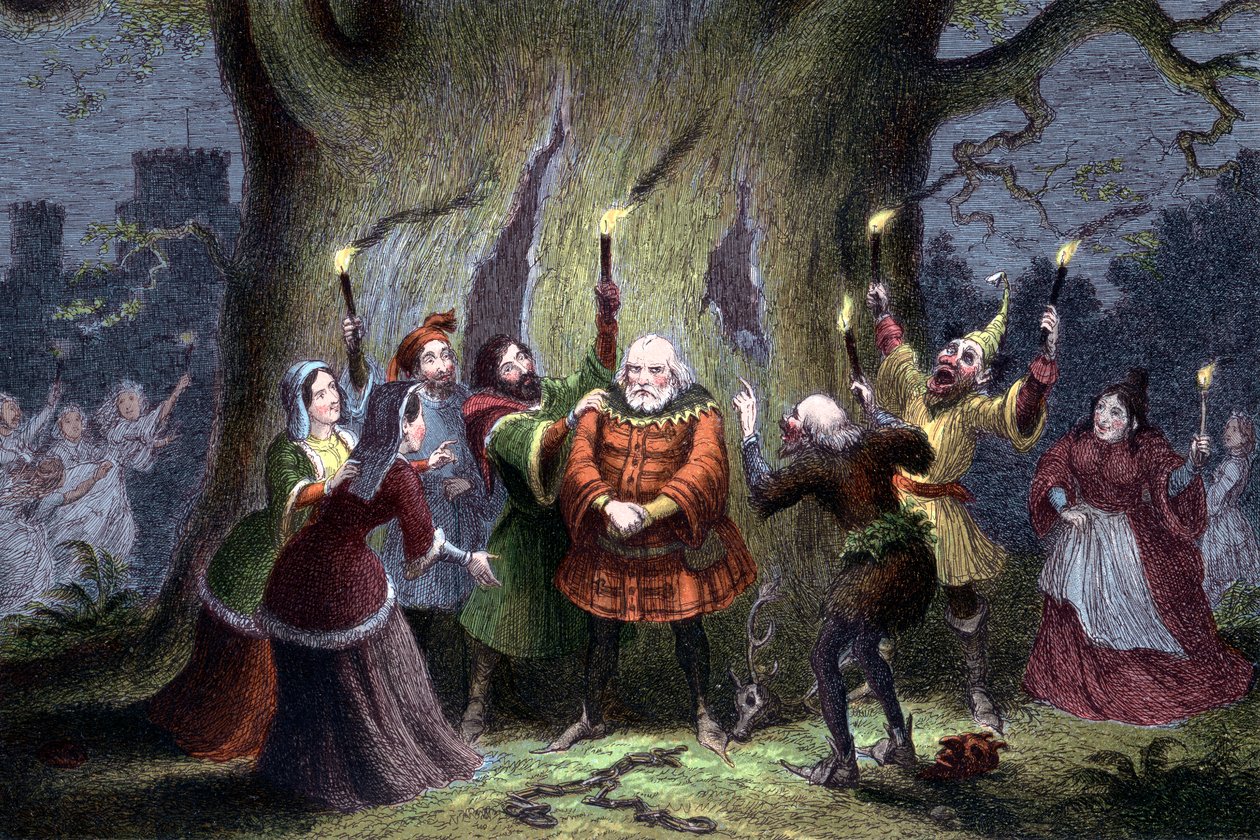 Scéna ze Shakespearových Veselých paniček z Windsoru, 1856-1858 od Unbekannt