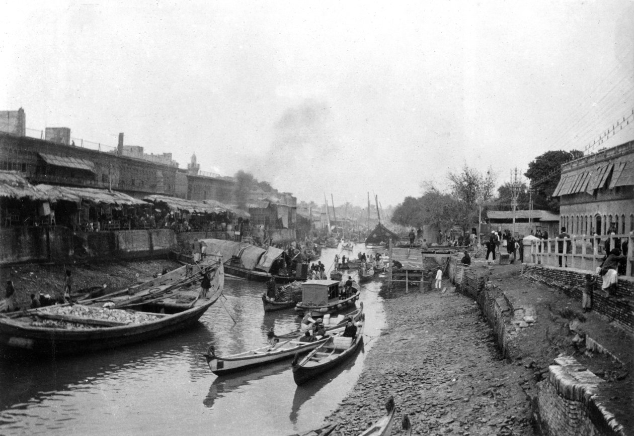 Scéna z Whitely Bridge, Ashar, Irák, 1917-1919 od Unbekannt
