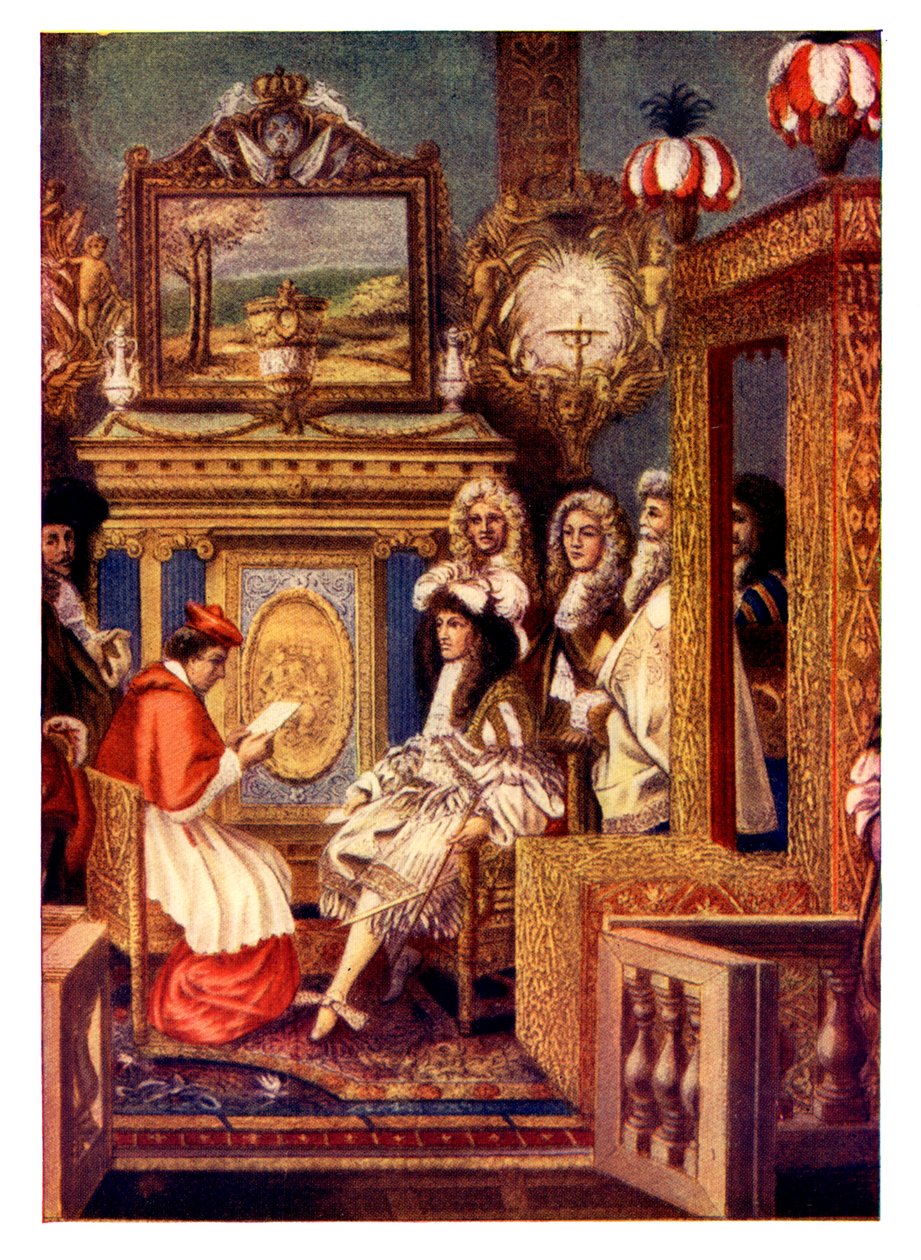 Scéna z francouzského dvora, c19. století od Unbekannt