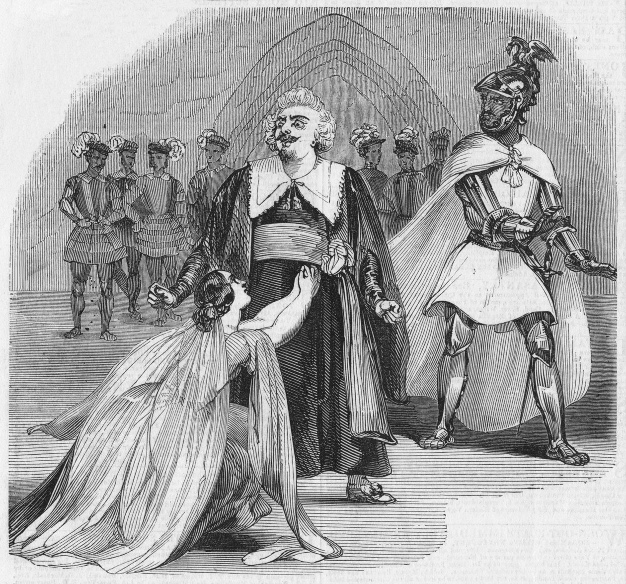 Scéna z Opery Otello, v Divadle Jejího Veličenstva, 1900. od Unbekannt
