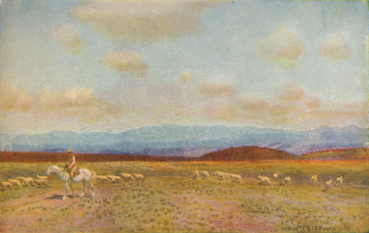 Scéna v australské střední nížině, 1924 od Unbekannt