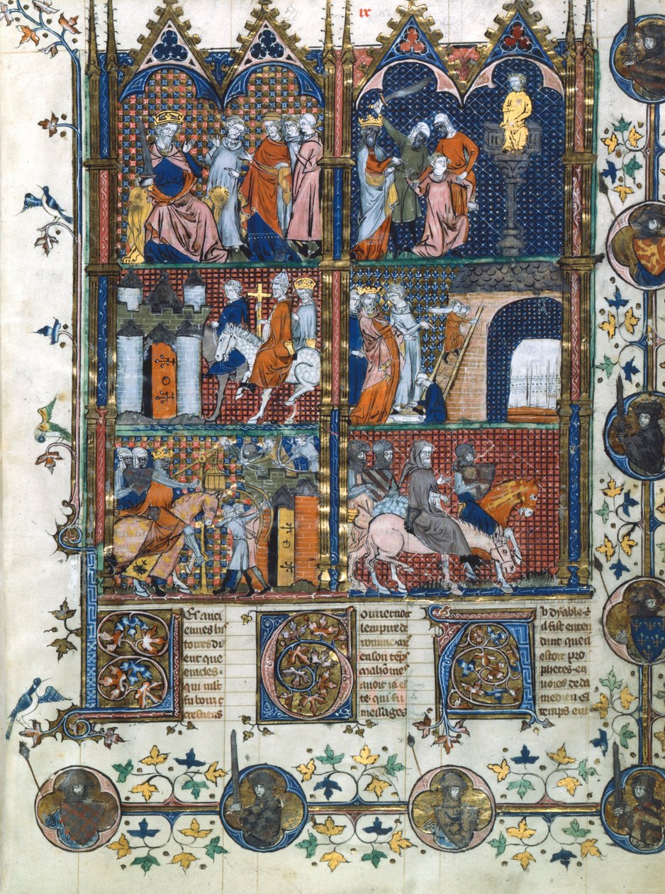 Výjevy z první křížové výpravy, 1096-1099 14. století od Unbekannt