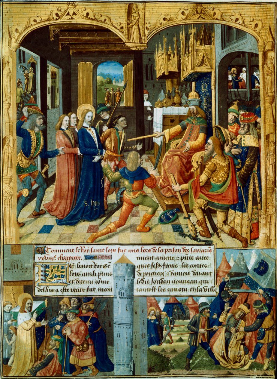 Výjevy ze sedmé křížové výpravy, 1248-1254 15. století od Unbekannt