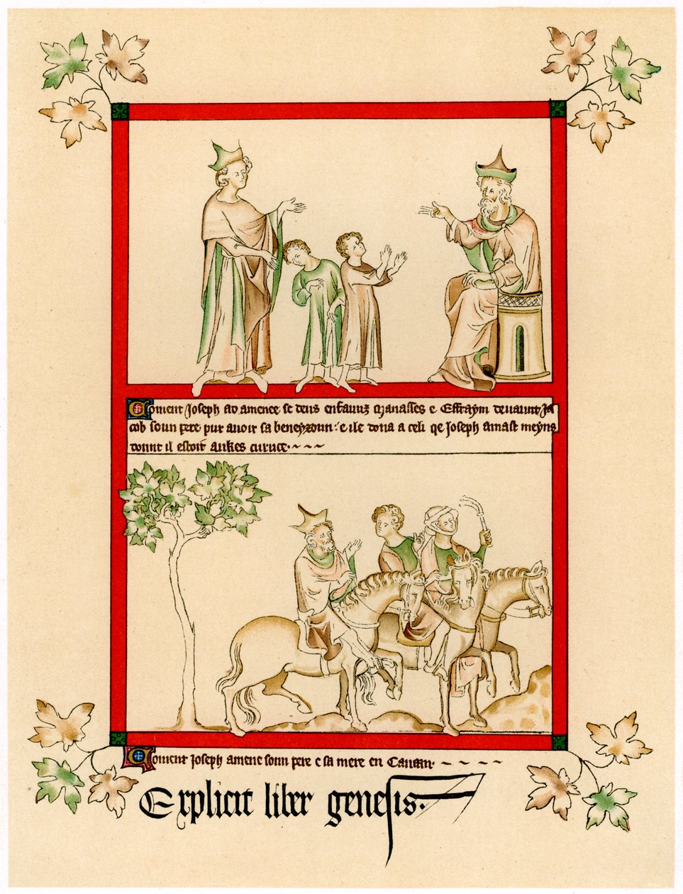 Scény ze života Josefa, c1310-1320 od Unbekannt