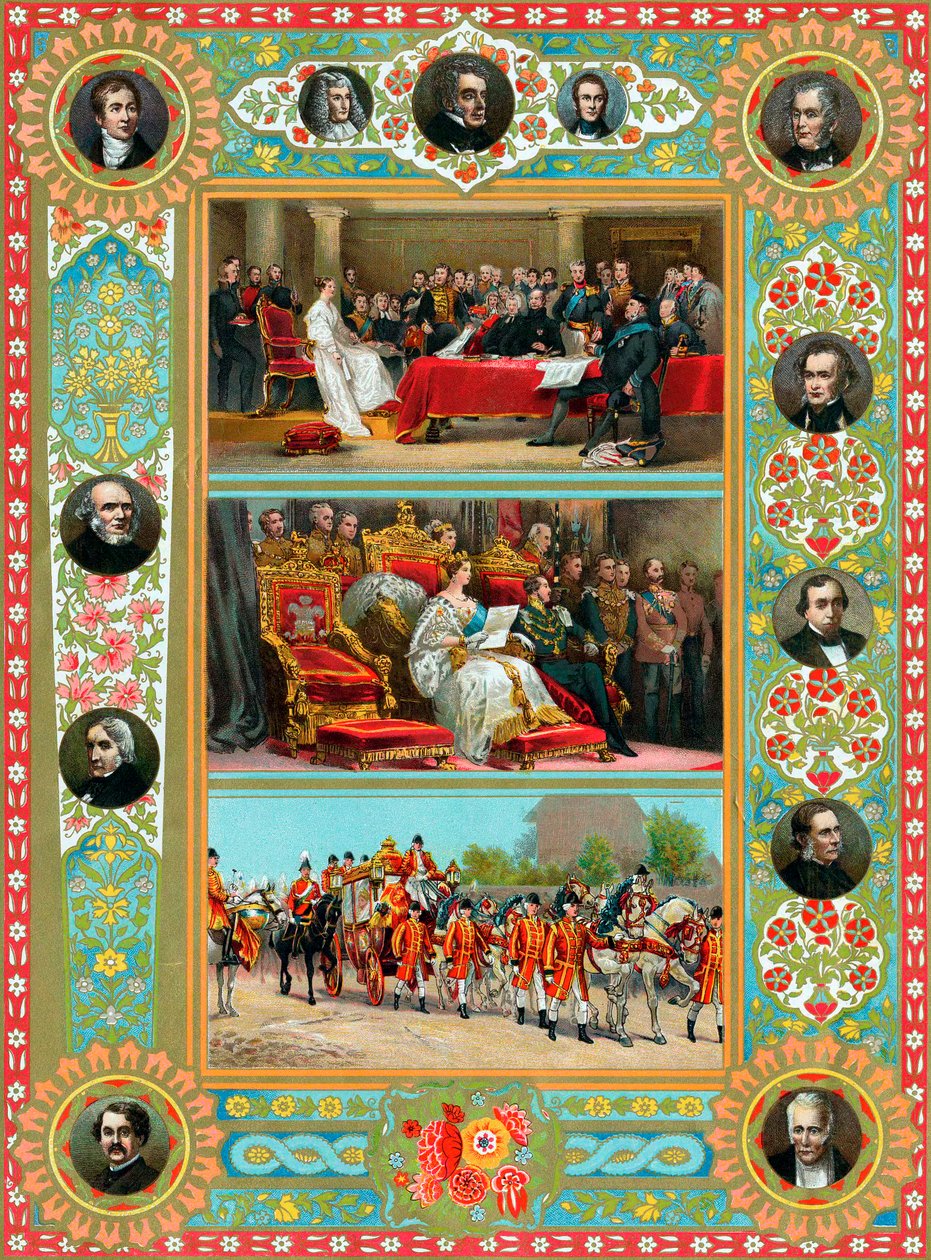 Scény z vlády královny Viktorie, 1887 od Unbekannt