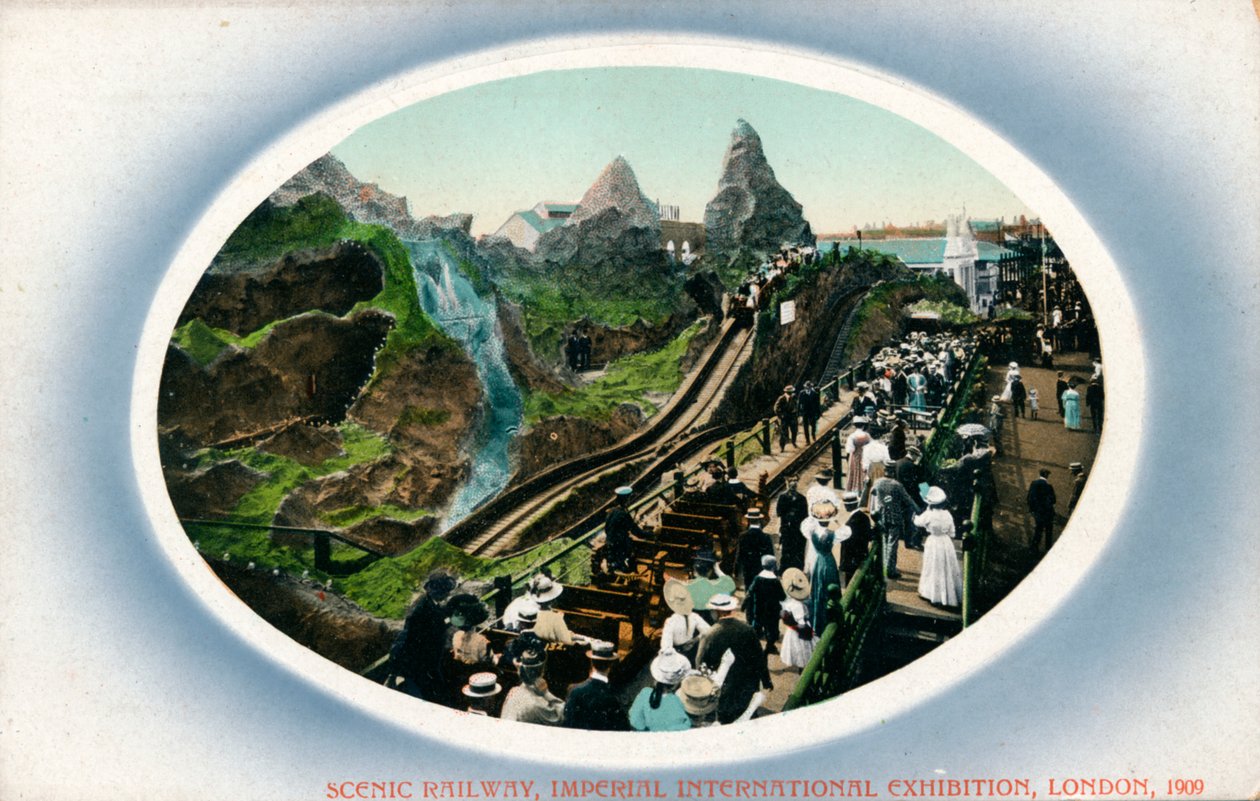 Scenic Railway, Imperial International Exhibition, Londýn, 1909 od Unbekannt