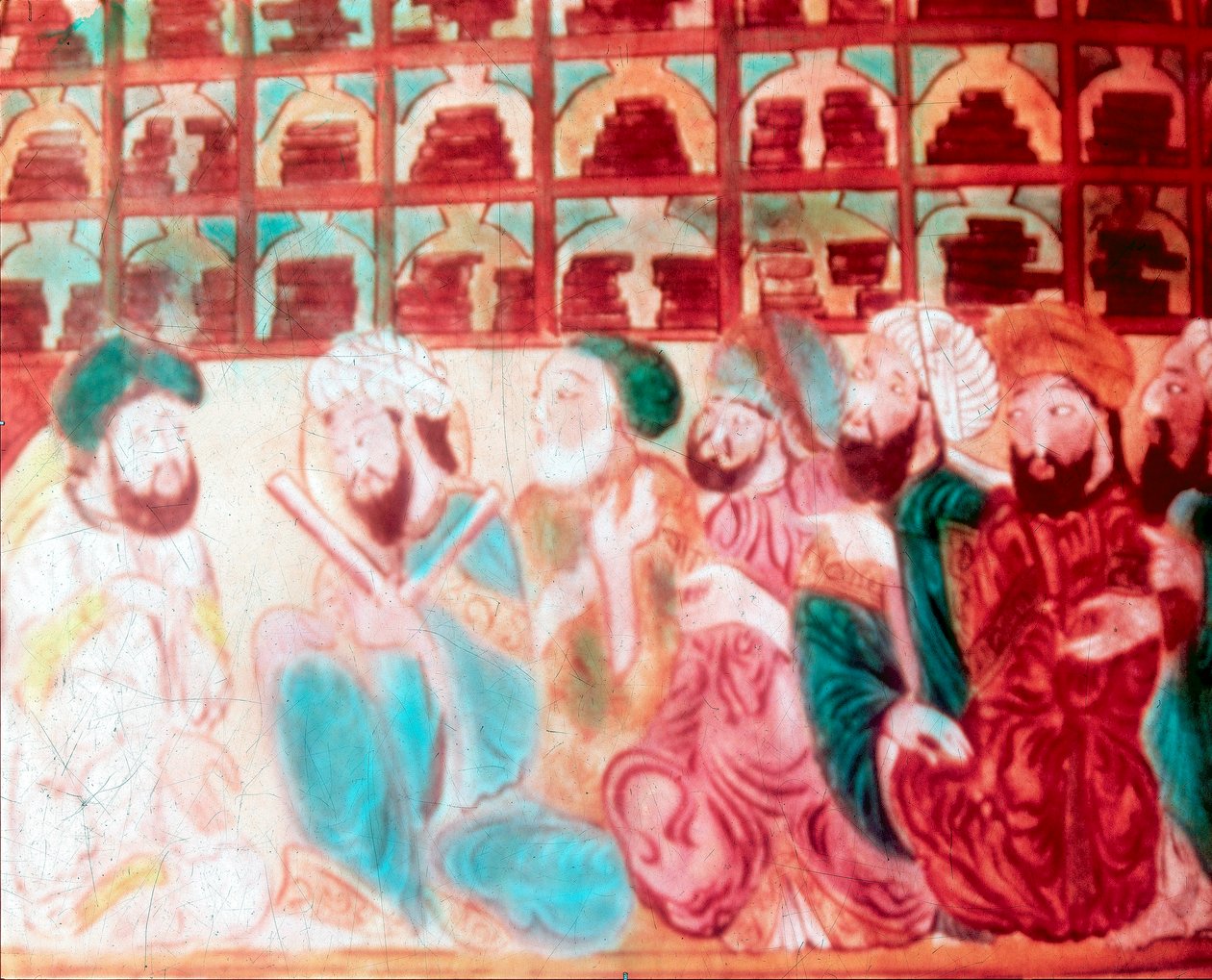 Scholars in the Abode of Wisdom, vědecká akademie, Bagdád, Irák, 14. století od Unbekannt