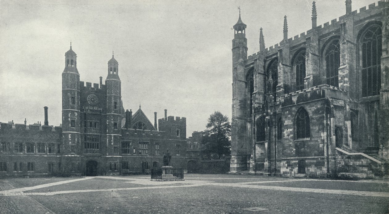 Školní dvůr a kaple, 1926 od Unbekannt