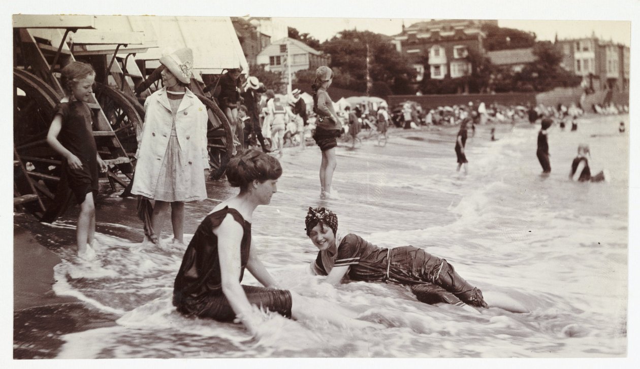 Mořské koupání, Broadstairs, Kent, c 1913 od Unbekannt