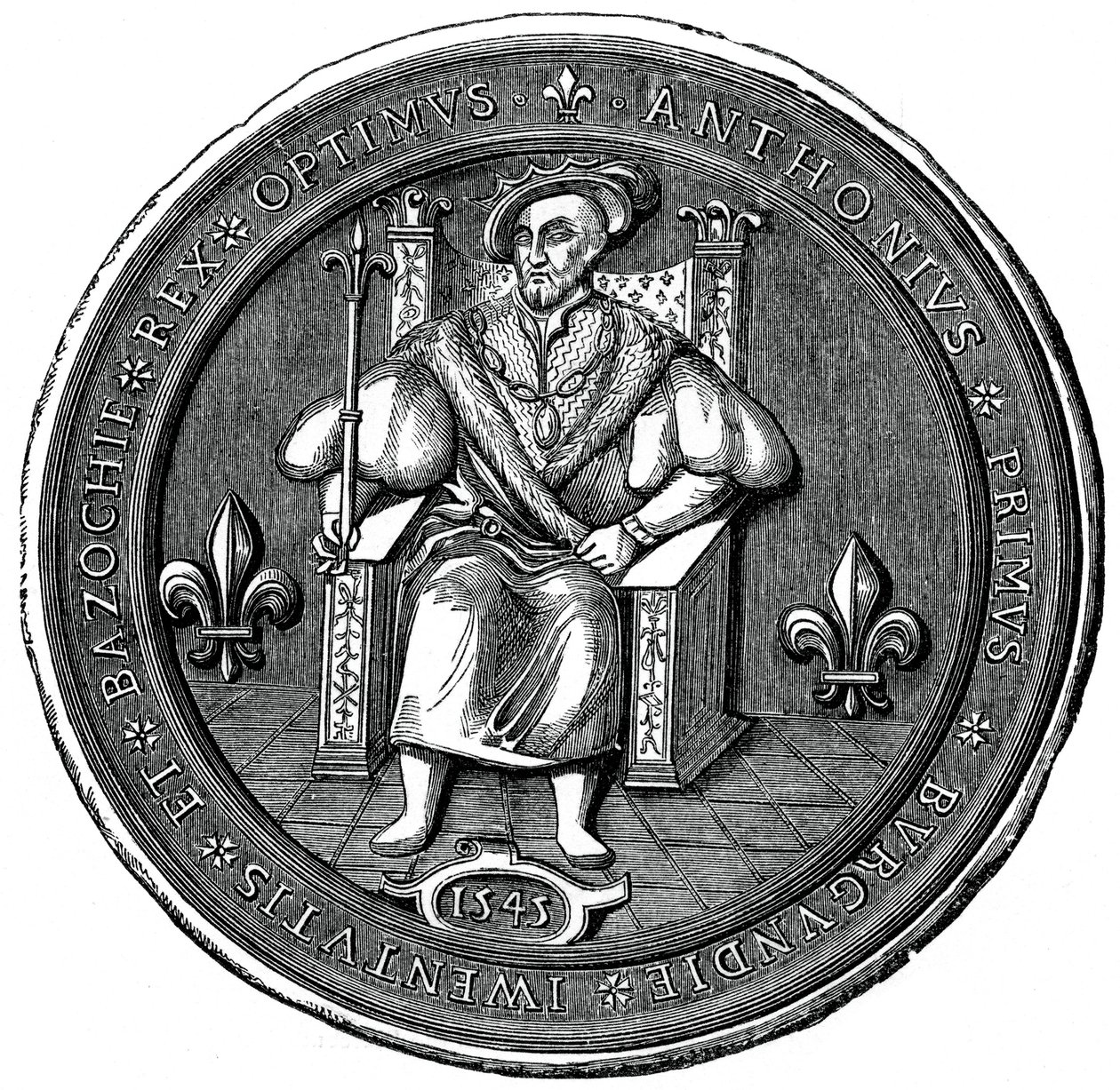 Pečeť krále Basoche, 16. století 1870 od Unbekannt