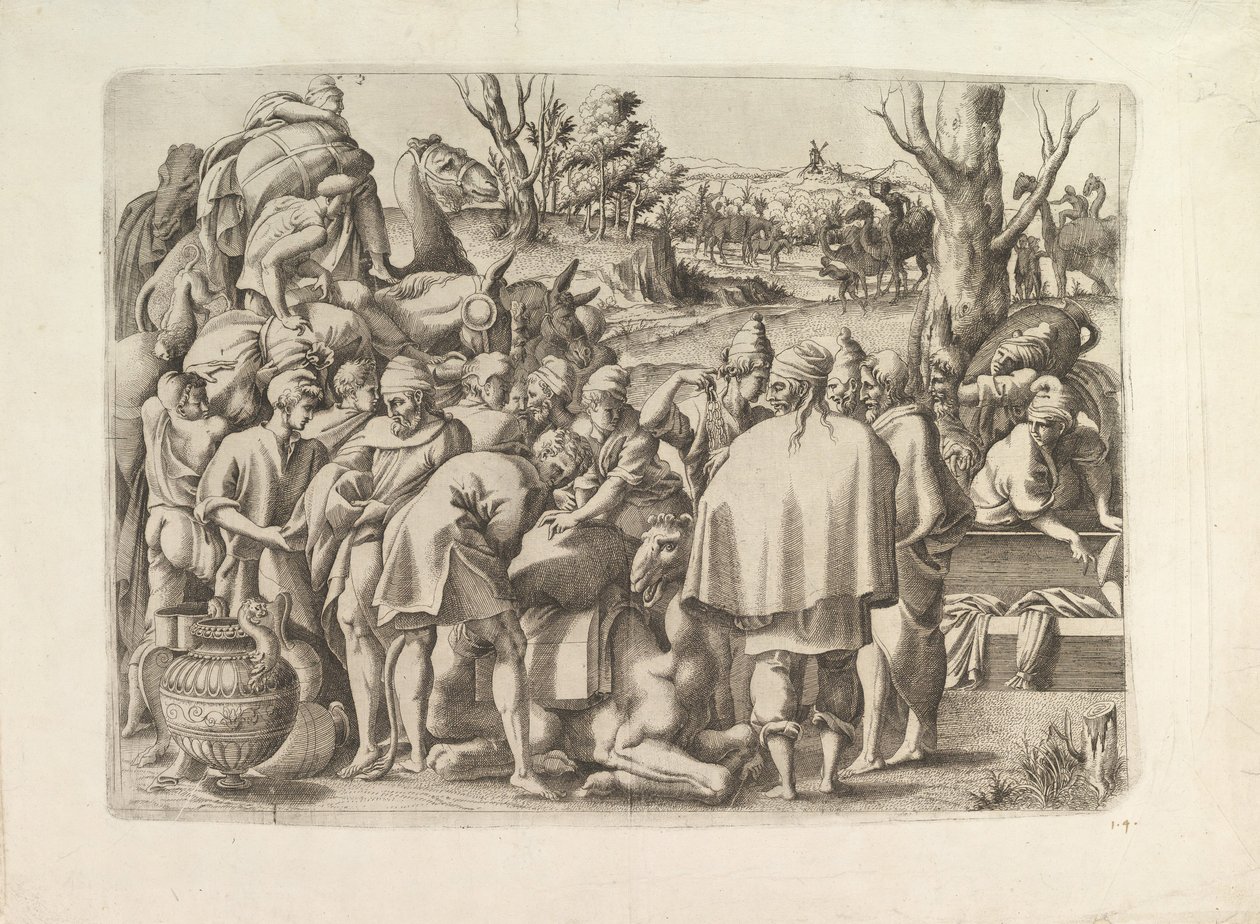 Prohledejte zavazadla Josefova bratra, ca. 1545. od Unbekannt