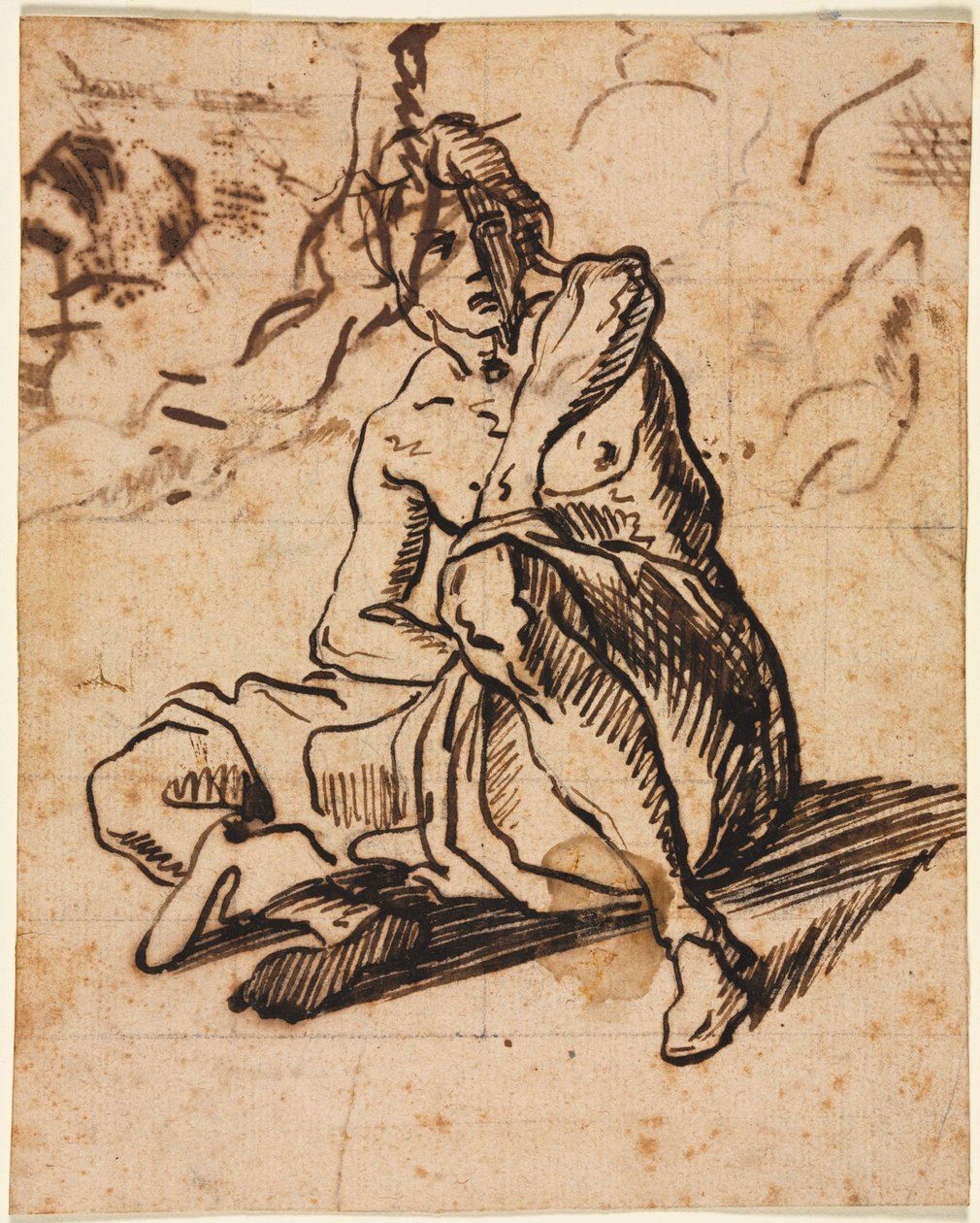 Sedící postava, 1600s. od Unbekannt