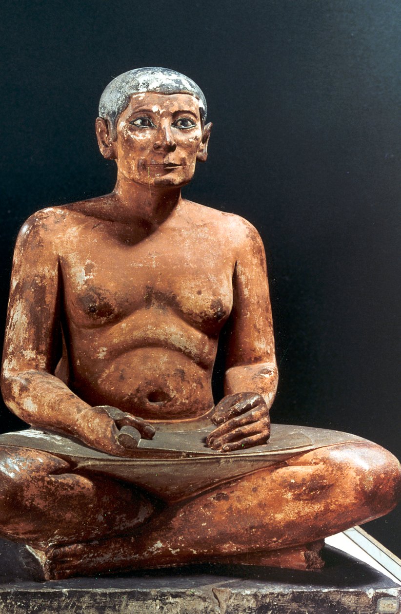 Sedící písař, starověký Egypťan, 5. dynastie, 2498-2345 př.n.l. od Unbekannt