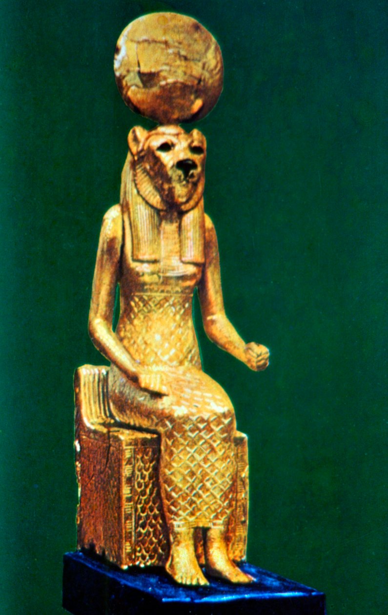 Sedící soška staroegyptské bohyně Sekhmet, 16.-13. století před naším letopočtem od Unbekannt