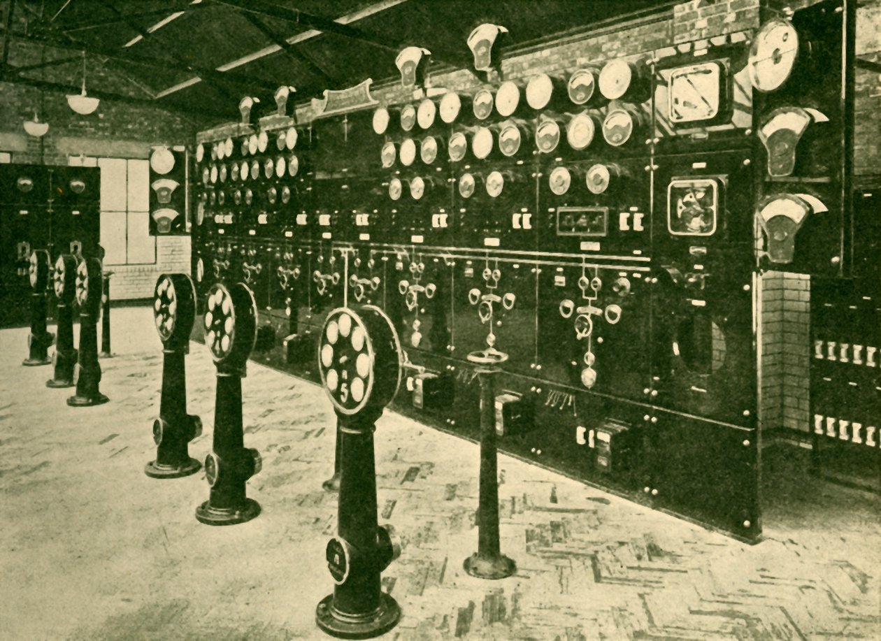 Sekce ústředny v Power House, Metropolitan Railway, 1930. od Unbekannt