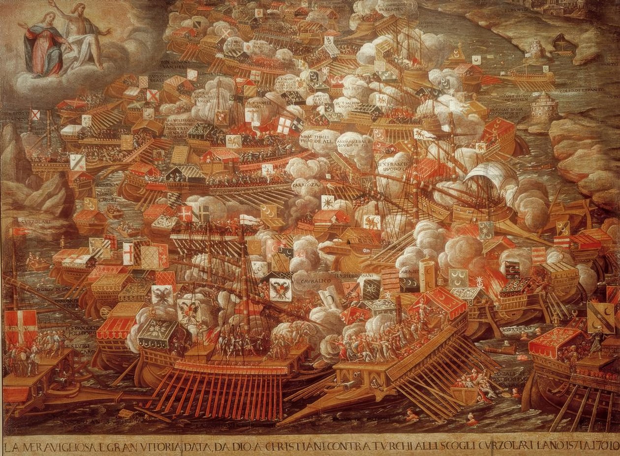 Námořní bitva u Lepanta 1571 / současnost. od Unbekannt