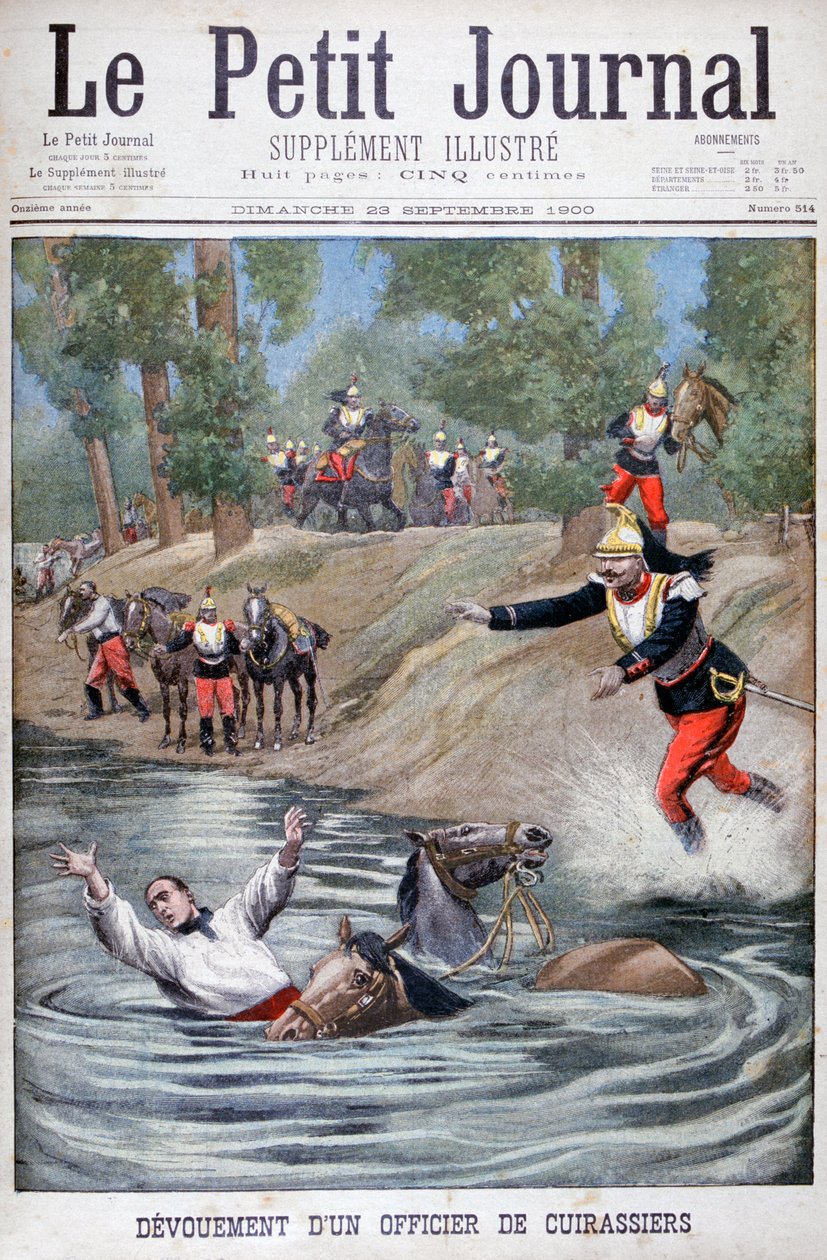 Sebeobětování francouzského kyrysníka, 1900 od Unbekannt