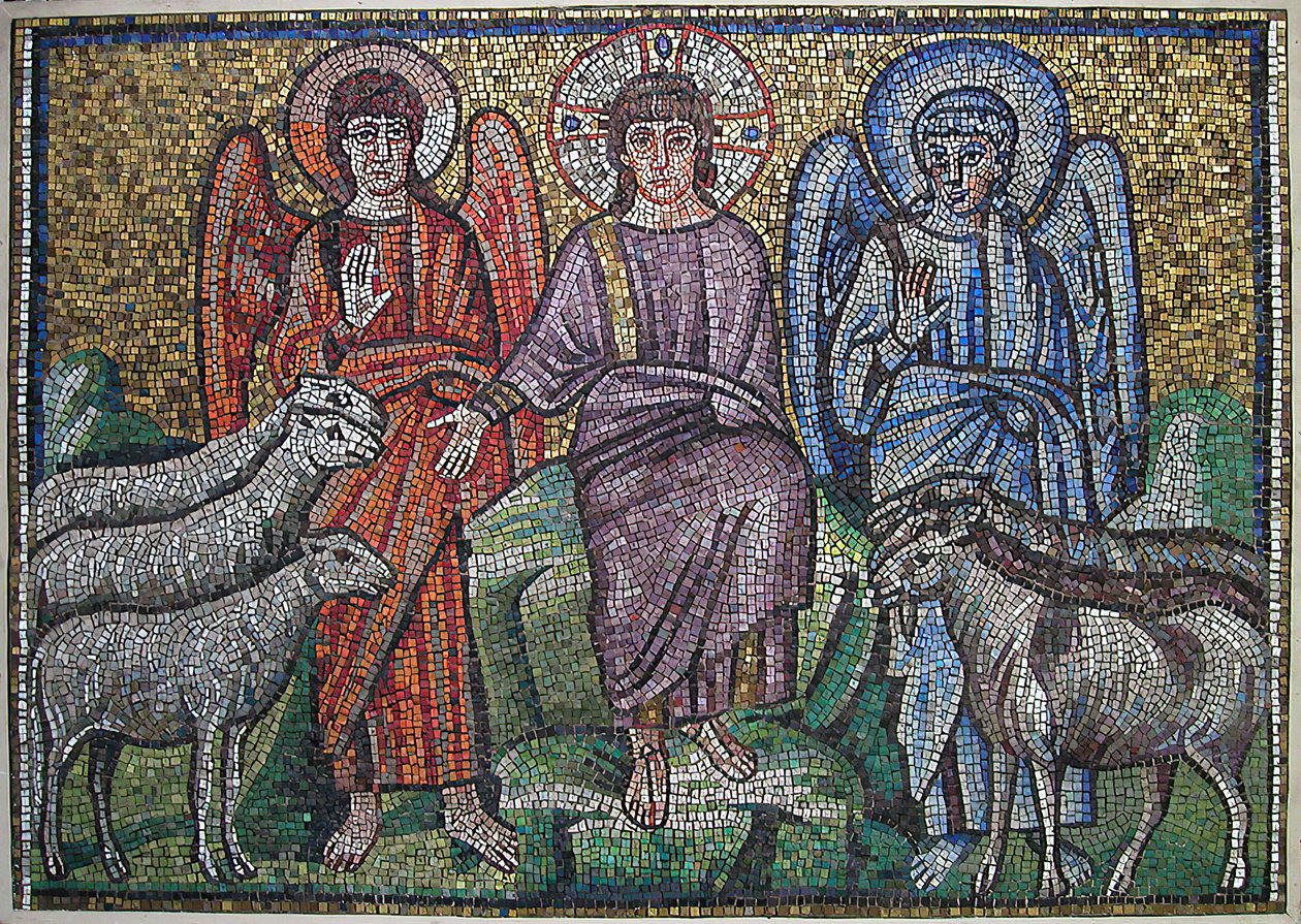 Oddělení ovcí a koz, byzantský, originál z počátku 20. století z počátku 6. století. od Unbekannt