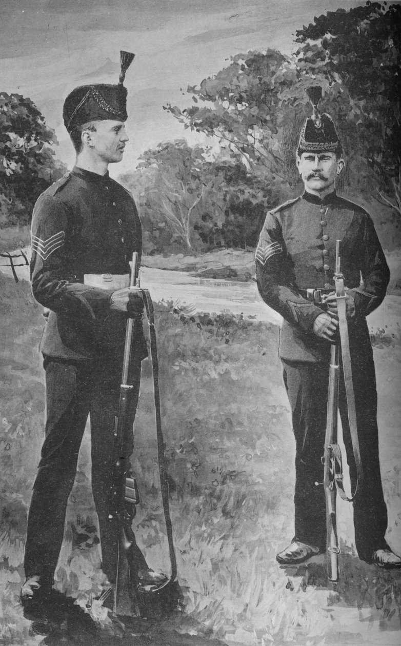 Seržanti, střelecká brigáda., c1880 od Unbekannt