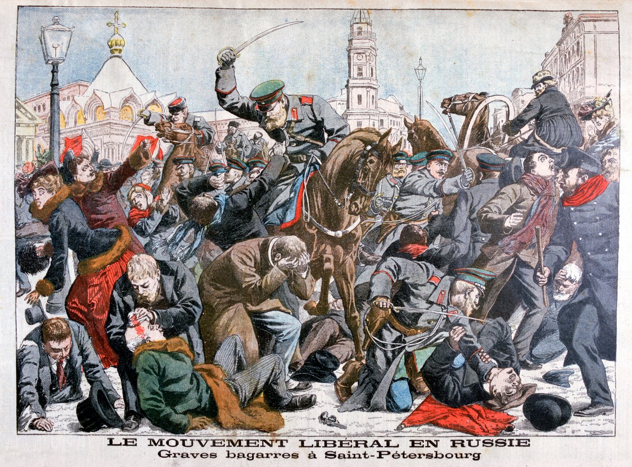 Vážné boje Liberálního hnutí v Rusku, Petrohrad, 1904 od Unbekannt