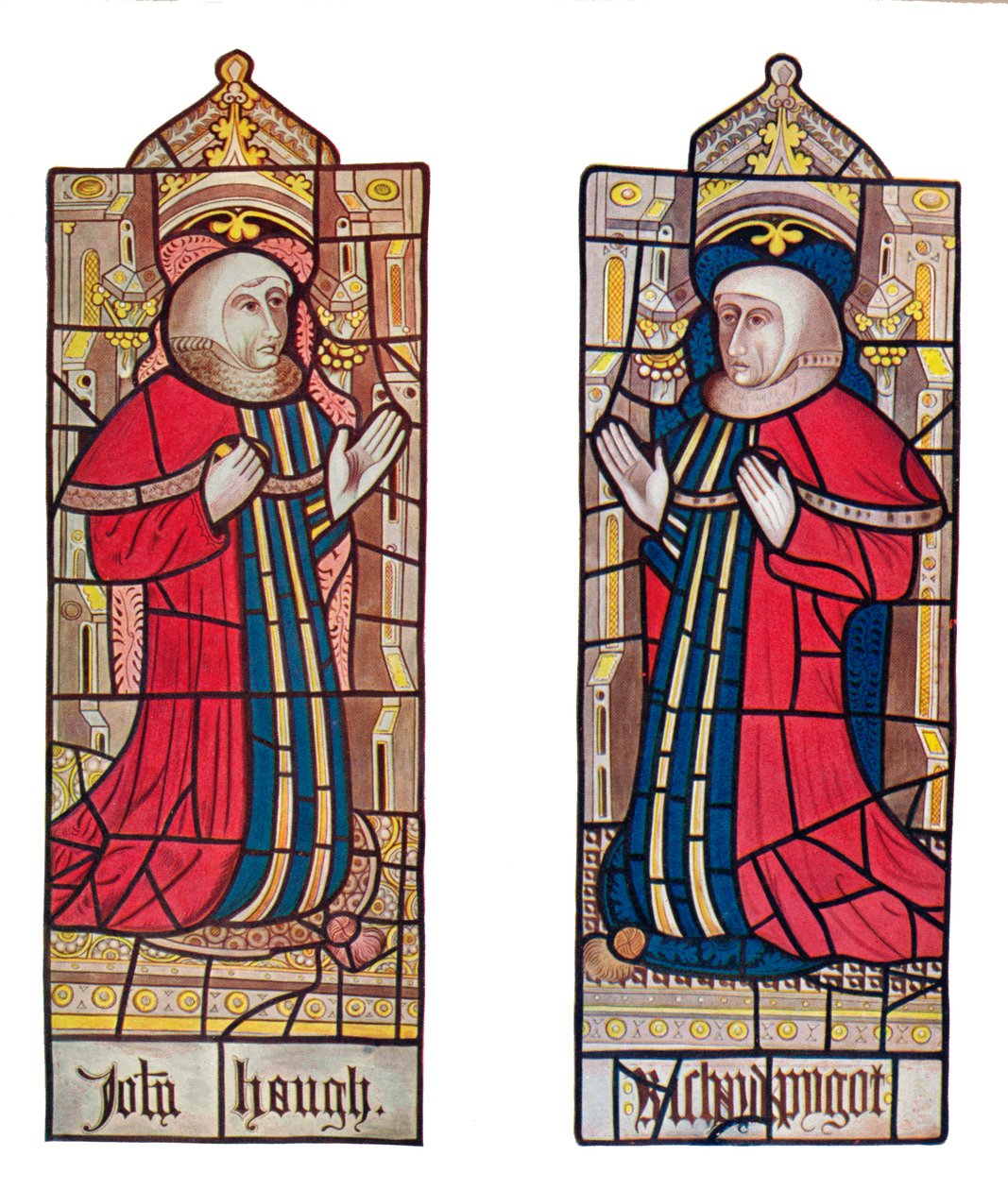 Serjeants at Law. Long Melford Church, Suffolk, 1903 od Unbekannt