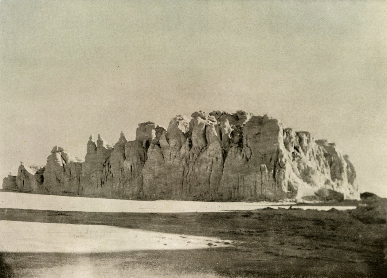 Zoubkovaný okraj ledovce jižně od Cape Borne, Ross Island, c1908, 1909. od Unbekannt
