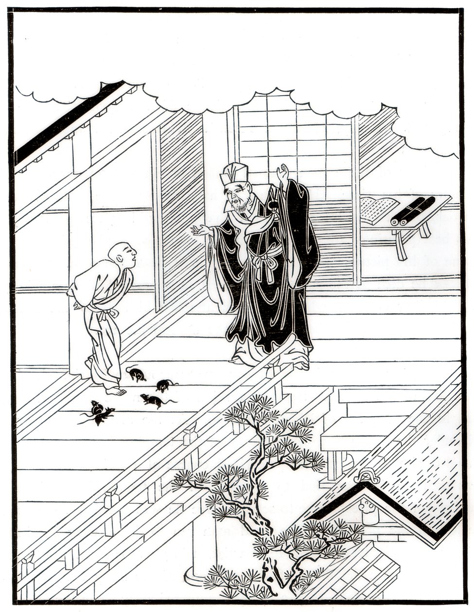 Sesshiu and the Pictured Rats, 18. století 1886 od Unbekannt