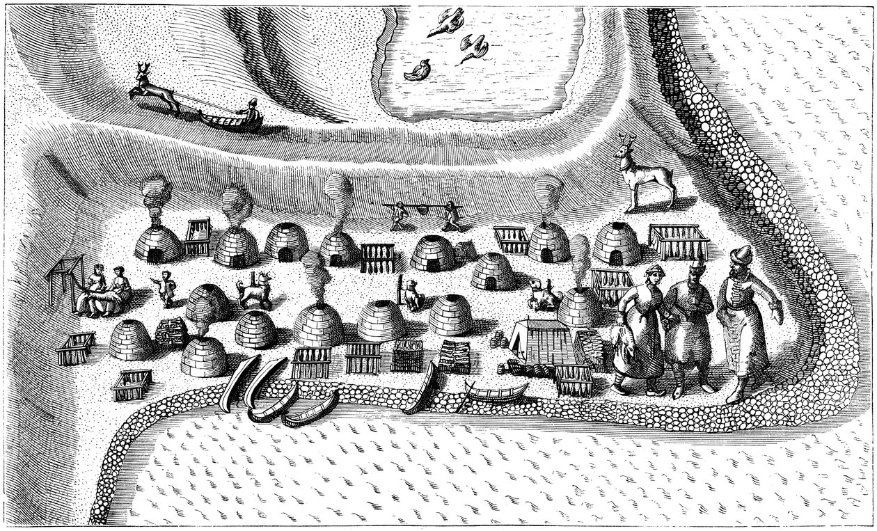 Osada v ruském Laponsku, 1594 od Unbekannt