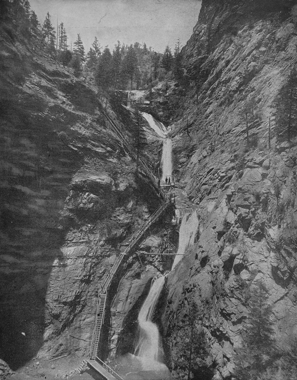 Seven Falls, Cheyenne Canon, Colorado, c1897. od Unbekannt