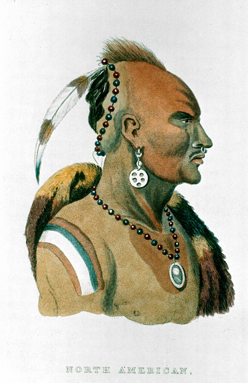Sewessissing, náčelník Iowa Indians North American Plains Indians, 1837 od Unbekannt