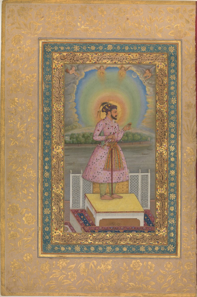 Shah Jahan na terase, 1627. od Unbekannt