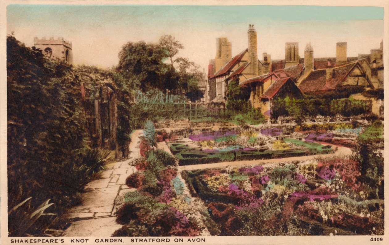Shakespeares Knot Garden, Stratford-Upon-Avon, c1910. od Unbekannt