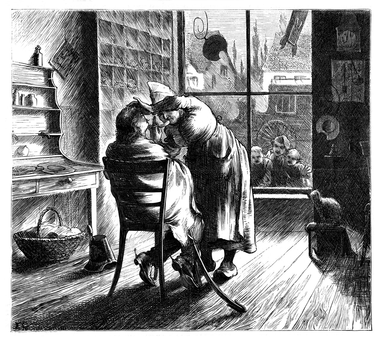 Holení nepřítele na Montmirail, 1870 od Unbekannt