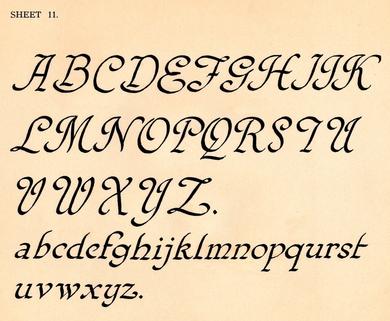 List 11, z portfolia abeced, 1929 od Unbekannt