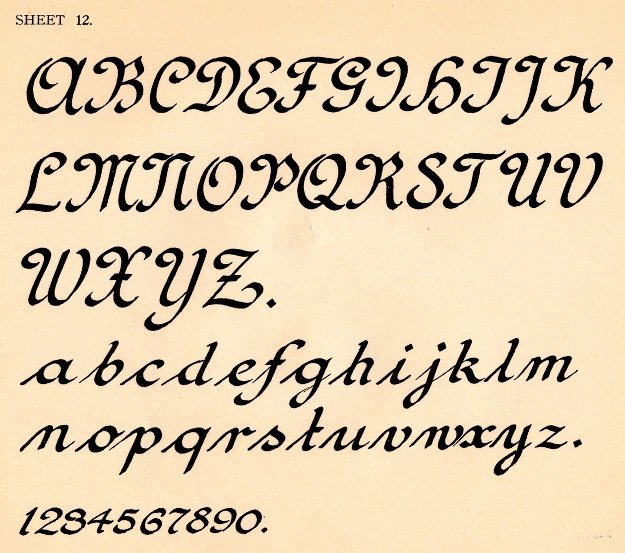 List 12, z portfolia abeced, 1929 od Unbekannt