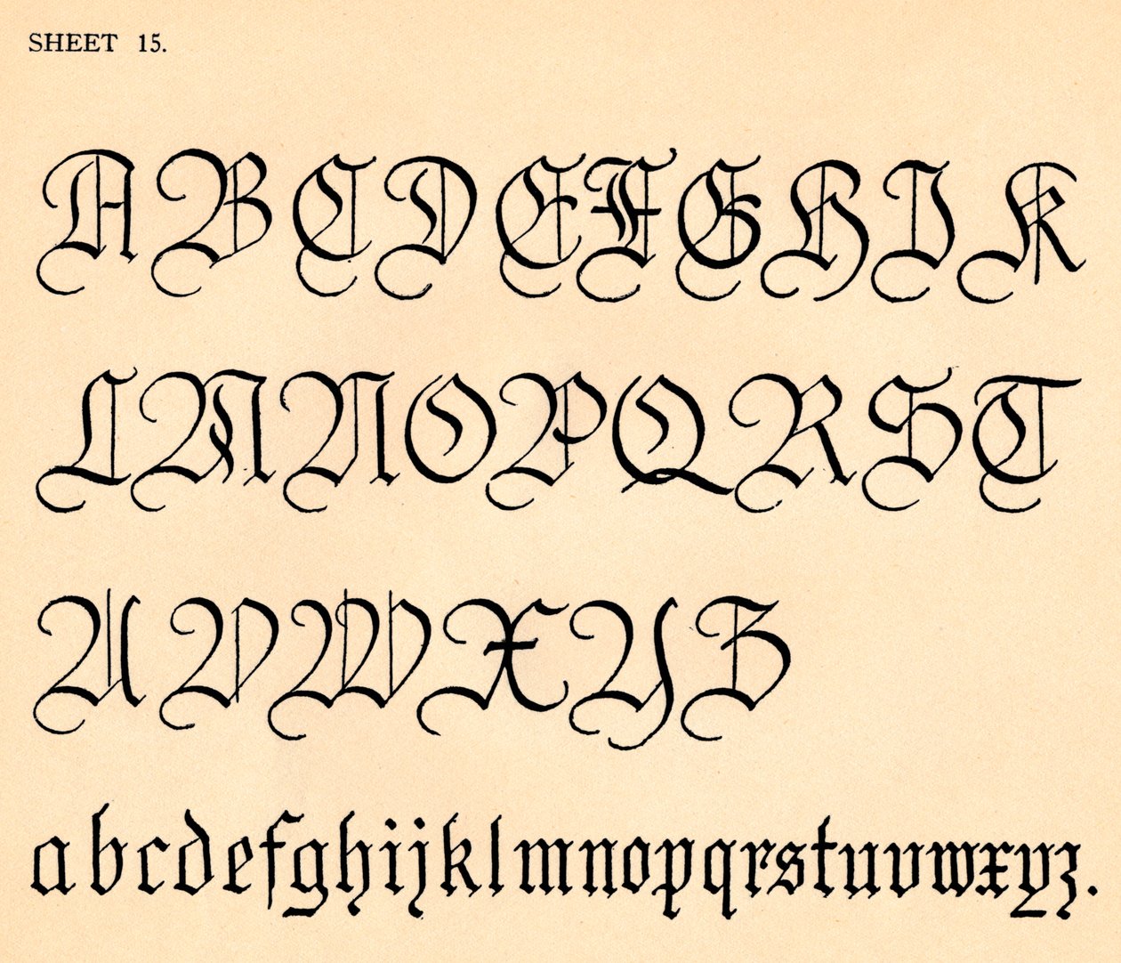 List 15, z portfolia abeced, 1929 od Unbekannt