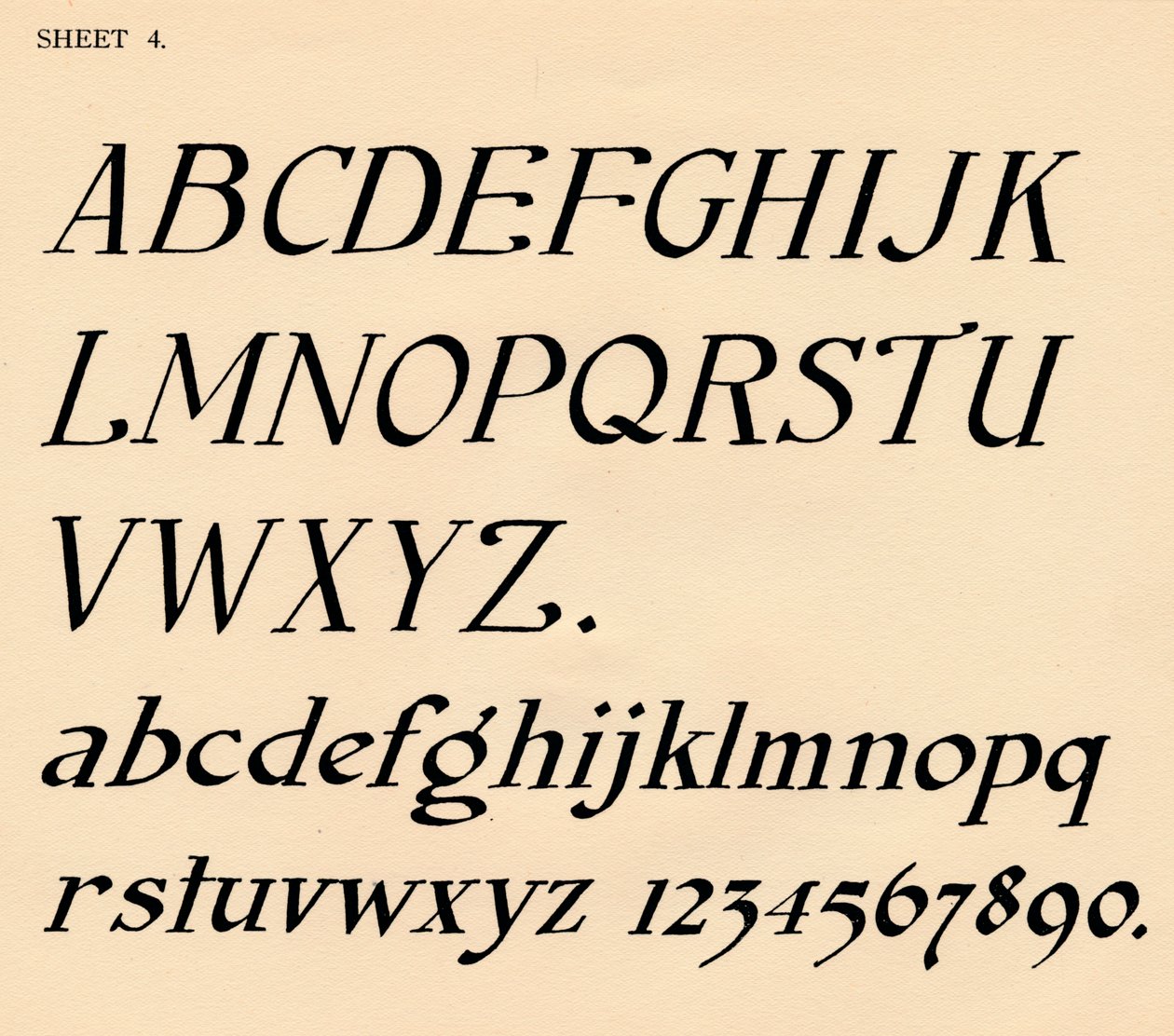 List 4, z portfolia abeced, 1929 od Unbekannt
