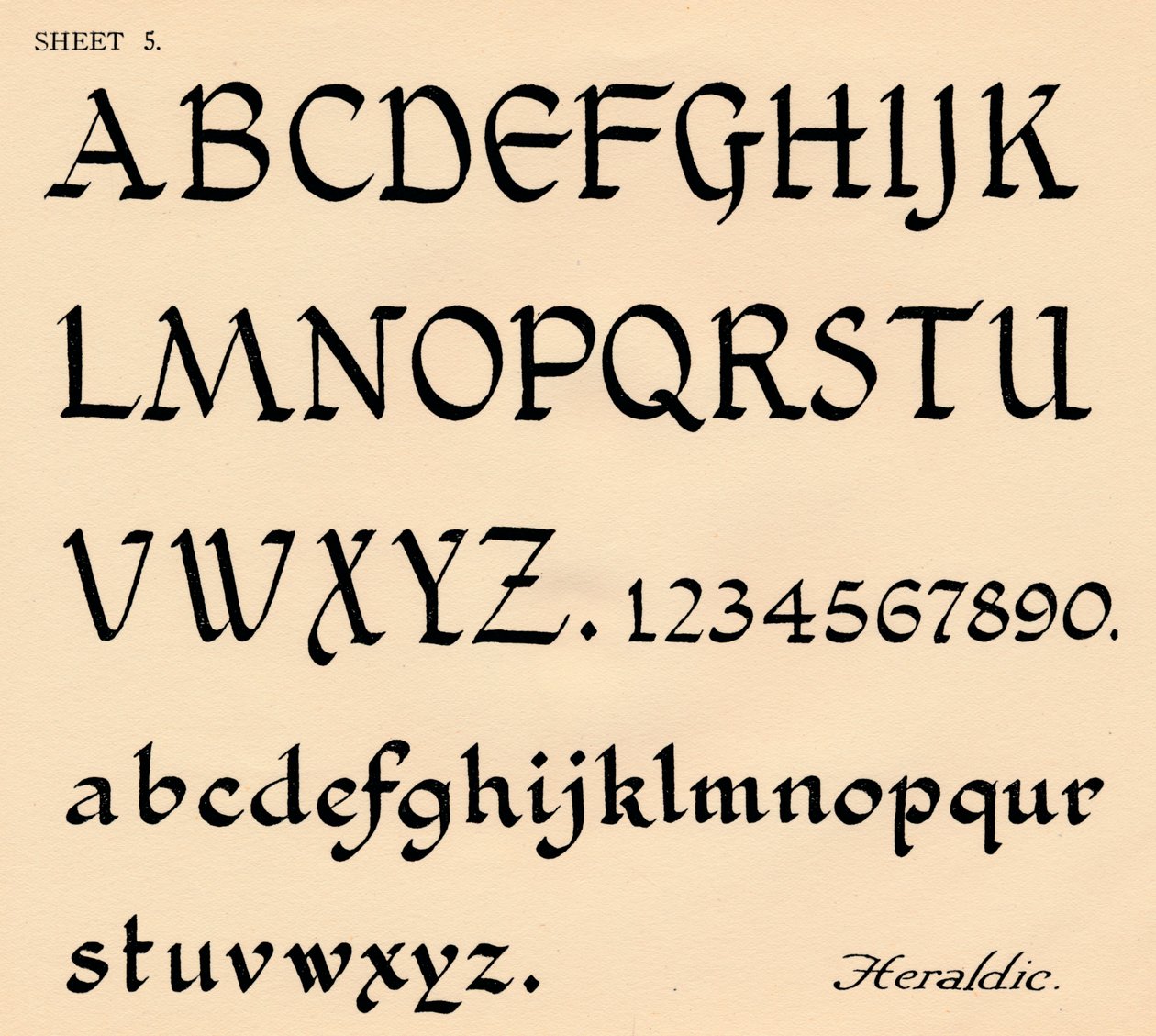 List 5, z portfolia abeced, 1929 od Unbekannt