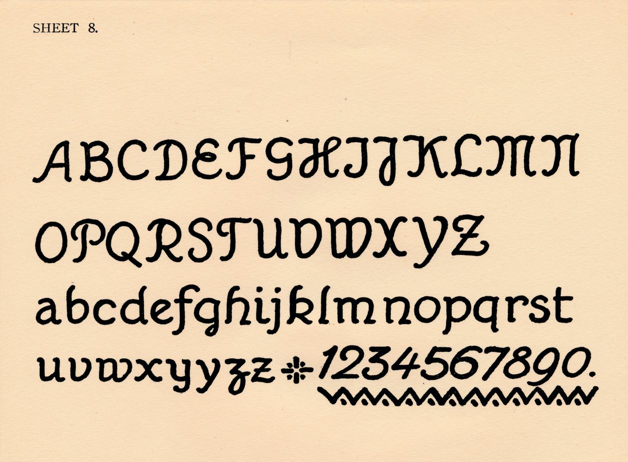 List 8, z portfolia abeced, 1929 od Unbekannt