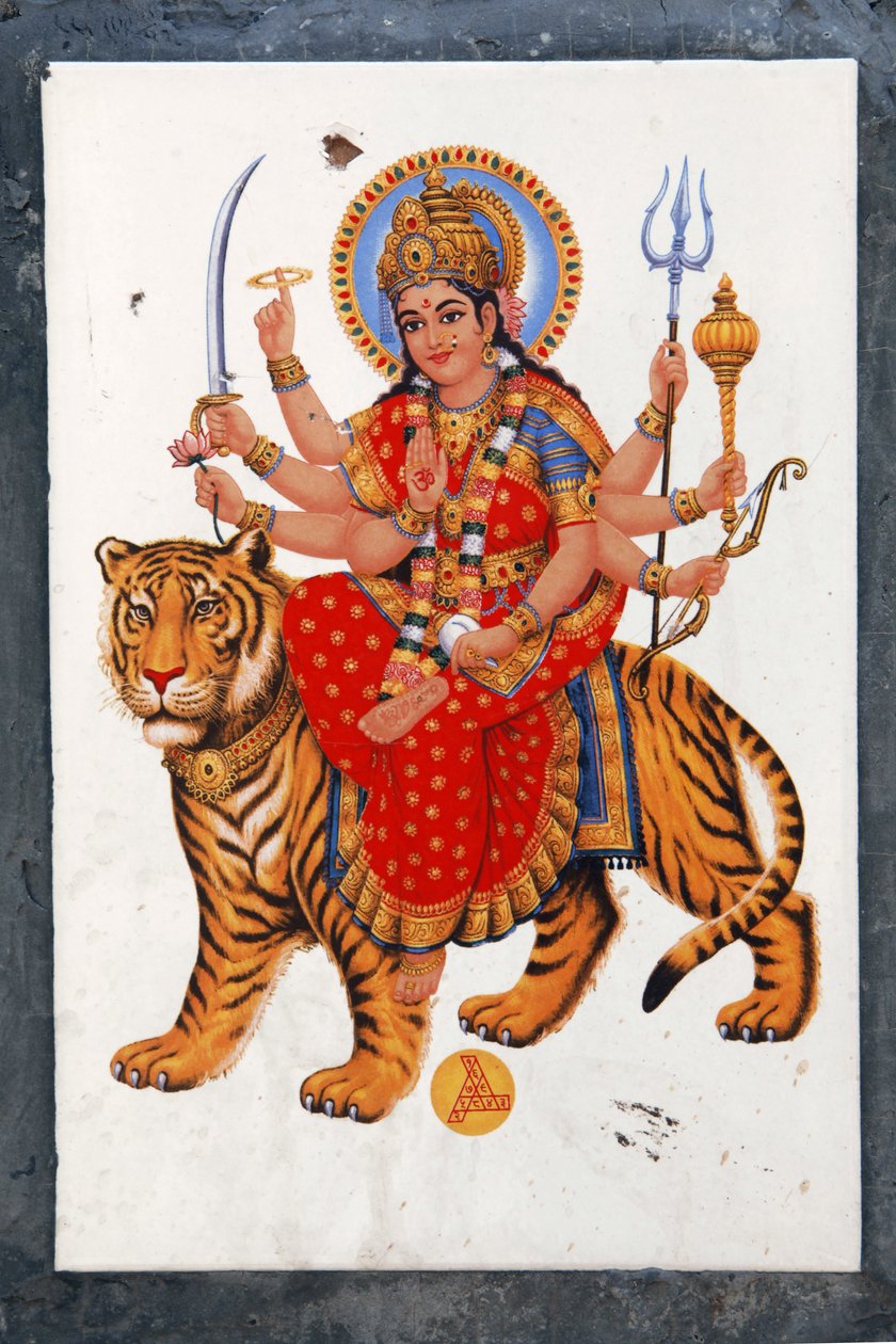 Sherawali a Jagdamba. Fox v severní Indii zpívá v ceně své Jai Mata Di, je to stejná Durga nebo Shakti. od Unbekannt