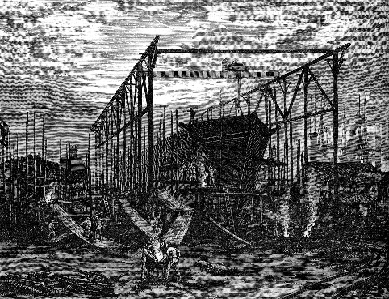 Loděnice na Tyne, c1880 od Unbekannt
