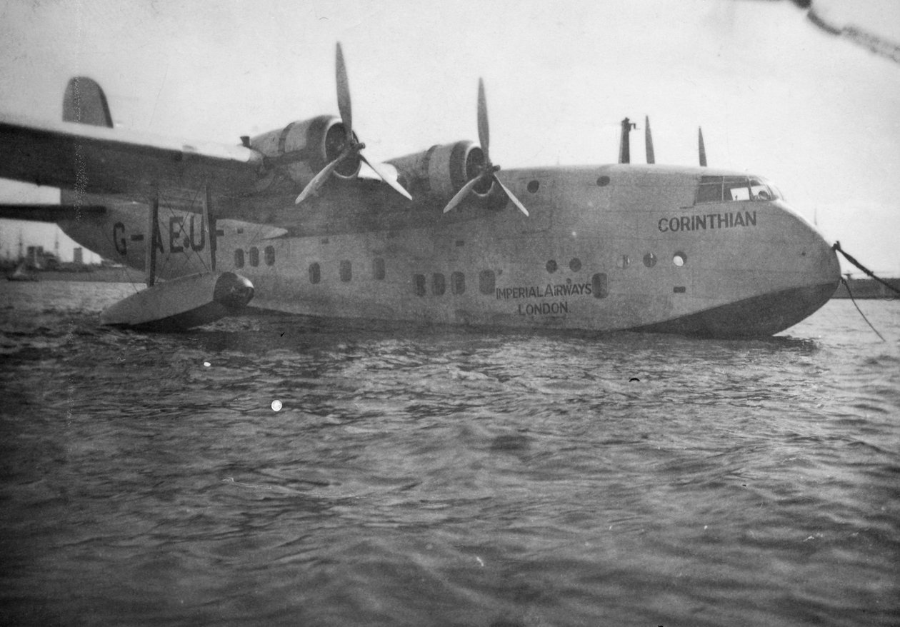 Létající člun Short Empire Corinthian, Alexandrie, Egypt, c1938-c1941 od Unbekannt